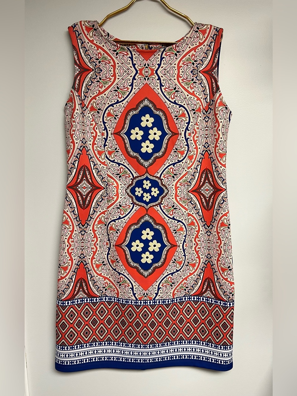 ISLE by Melissa Kozan Medallion Print sleeveless Shift Dress